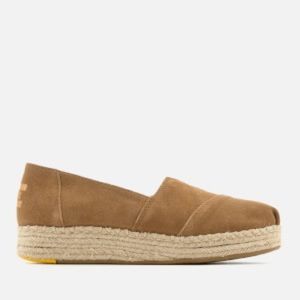 TOMS ALPARGATA SUEDE PLATFORM ESPADRILLES
